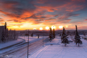 alaska at day in winter