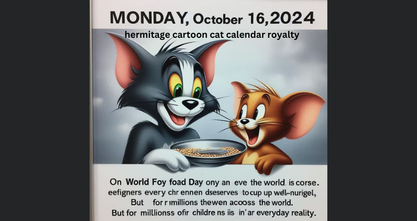 hermitage cartoon cat calendar royalty
