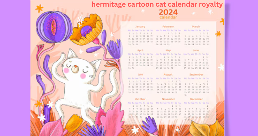 hermitage cartoon cat calendar royalty